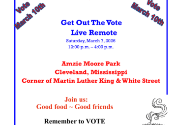Get Out The Vote Saturday, March 7, 2026 12:00 p.m. – 4:00 p.m.