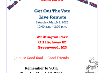 Get Out The Vote March 7, 2026 10:00 a.m. – 2:00 p.m.